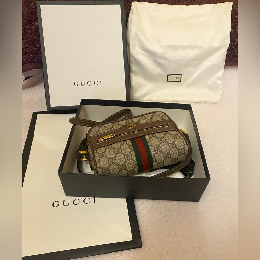 Authentic Gucci Ophidia Mini Supreme Mini Bag
